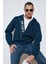 Kanguru Cepli Fermuarlı Kapüşon Yaka Slim Fit Sweat Erkek Sweat 575707 4
