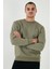 Pamuklu Relaxed Fit Bisiklet Yaka Sweat Erkek Sweat 5905453 4