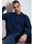 Streç Pamuklu Regular Fit Düğmeli Polo Yaka Sweat Erkek Sweat 5905727 4