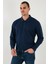 Streç Pamuklu Regular Fit Düğmeli Polo Yaka Sweat Erkek Sweat 5905727 8