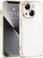 iPhone 13 Uyumlu Kılıf Kamera Korumalı Arkası Renkli Kenarları Parlak Dore Tasarım Kapak 1