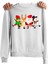 Yılbaşı Noel Baba Christmas Tasarım Baskılı 3 Iplik Geniş Kalıp Sweatshirt 1