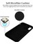 iPhone x / Xs Rubber Silikon Kılıf & Temperli Cam Ekran Koruyucu Seti (Siyah) 2