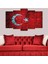 Zevahir 5 Parça Mdf Tuğla Desenli Türk Bayrağı Tablosu 1