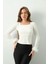 Kol Ucu Peluş Tüylü Bodycorn Bluz 1