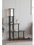 Escaleras Raflı Kitaplık Lambader Ceviz 1