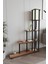 Escaleras Raflı Kitaplık Lambader Ceviz 2