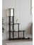 Escaleras Raflı Kitaplık Lambader Siyah 2