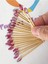 100 Adet Dekoratif Mürdüm Arpa Boncuklu Pasta Kürdanı 6,5 cm - Süslü Kanepe Kürdanı 1