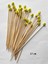 15 cm Uzun Kürdan - 30 Adet Smile Gülücük Boncuklu Pasta Kürdanı - Smile 8 mm 1