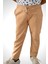 Unisex Çocuk Beli Lastikli Cepli Jogger Eşofman Altı Bej Renk 7-8 Yaş - Bej 2