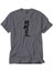 Black Kanji Text Gri Tişört 1