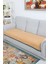 Şerit Desen ve Ponponlu Kaymaz Polar Koltuk Örtüsü 90 x 200 cm ,KO-36 4