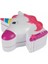 Pretty Pinky Unicorn Şekilli 4 Katlı Makyaj Seti Ponny Sürülebilir Güzellik ve Makyaj Seti 2