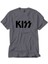 Kiss Logo 2 Gri Tişört 1