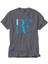 Roger Federer Blue Logo Gri Tişört 1