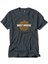 Harley Davidson Cycles Logo Füme Tişört 1