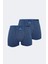 Erkek Desenli 2 Li Pamuk Elastan Boxer 074 2M074 1