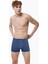 Erkek Desenli 2 Li Pamuk Elastan Boxer 074 2M074 2