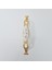 Zümre 128 mm Metal Gold Kasa Beyaz Yaprak Desenli / 5 Adet 2