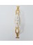 Zümre 128 mm Metal Gold Kasa Beyaz Yaprak Desenli / 5 Adet 3