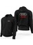 Audi Logo Siyah Fermuarlı Limited Edition Kapşonlu Sweatshirt 1