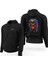 Metallica Skull Guitar Siyah Fermuarlı Limited Edition Kapşonlu Sweatshirt 1