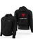Dainese Motosiklet Siyah Fermuarlı Limited Edition Kapşonlu Sweatshirt 1