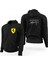Ferrari Ghost Siyah Fermuarlı Limited Edition Kapşonlu Sweatshirt 1