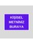 Kişiselleştirilebilir Uv Baskılı Dekota Tabela - Mavi 1