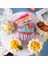 50 Adet Orta Boy Muffin Cupcake Kağıdı, Renkli Kağıt Muffin Kek Kalıbı 3