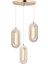 Istanbul Avize Beta 3'lü Gold Ledli Modern 3 Renk LED Avize 1