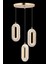 Istanbul Avize Beta 3'lü Gold Ledli Modern 3 Renk LED Avize 4