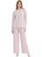 Yumuşak Dokulu Uzun Kol Kadın Pijama Takım 17085 1
