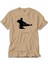 Taekwondo Karate Silhouette Krem Tişört 1