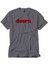 The Doors Logo Red Gri Tişört 1