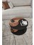 Yin Yang Unıty Serenıty 2'li Tekerlekli Siyah Ceviz 70 cm Orta Sehpa 2