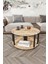 Yin Yang Unity Serenity 3'lü Safir Meşe 70 cm Orta Sehpa 4
