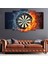 5 Parça Mdf Alevli Dart Tablo 1
