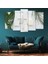 5 Parça Mdf Yeşil Yaprak Modern Tablo 1