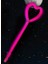 Nessiworld Karanlıkta Yanan Glow Stick Partisi Kalp Şekilli Asa Sopa 6 Renk 6 Adet 4