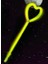 Nessiworld Karanlıkta Yanan Glow Stick Partisi Kalp Şekilli Asa Sopa 6 Renk 6 Adet 5