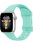 Apple Watch 7 41MM Uyumlu KRD-131 Silikon Kordon Strap Kayış-Açık Yeşil 1