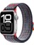 Watch 10 46MM Uyumlu Krd-91 Hasır Kordon Strap Kayış-Mavi-Kırmızı 1