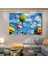 120x80 Cm Uçan Balonlar Kanvas Tablo 1
