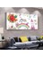 Kız Çocuğu Odası 100 X 50 Cm Saatli Kanvas Tablo 1