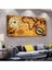 Dünya Haritası 100 X 50 Cm Saatli Kanvas Tablo 1