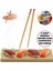 1 Çift Bambu Desenli Yıkanabilir Noodle Çubuğu , Kore Çin Bambu Chopsticks Yemek Çubuğu Sunum 1