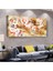 Çiçek 100 X 50 Cm Saatli Kanvas Tablo 1
