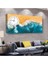 Okyanus Kenarı Manzara 100 X 50 Cm Saatli Kanvas Tablo 1